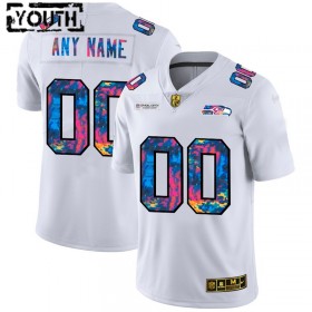 Maillot Seattle Seahawks Custom Nike 2020 Blanc Multicolore - Enfant
